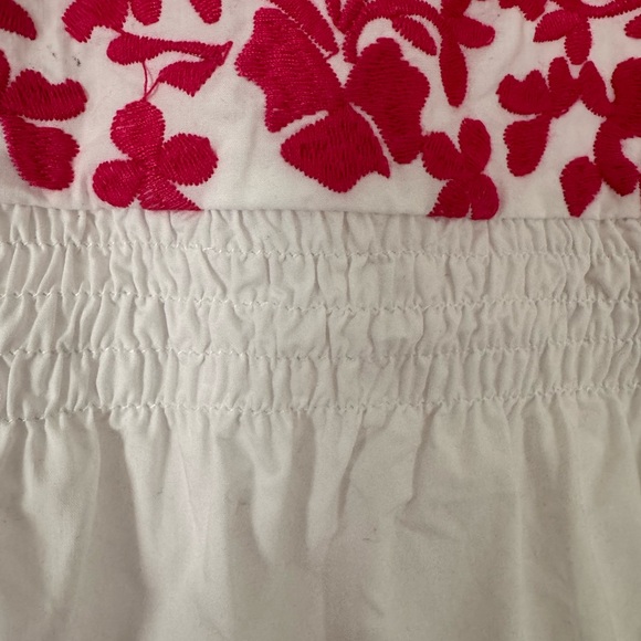 THML White Sleeveless Top with Pink Floral Embroidery - Picture 5 of 5